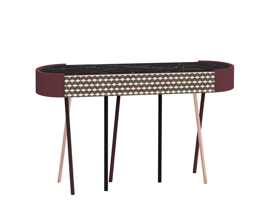 Canneto consolle intarsiata