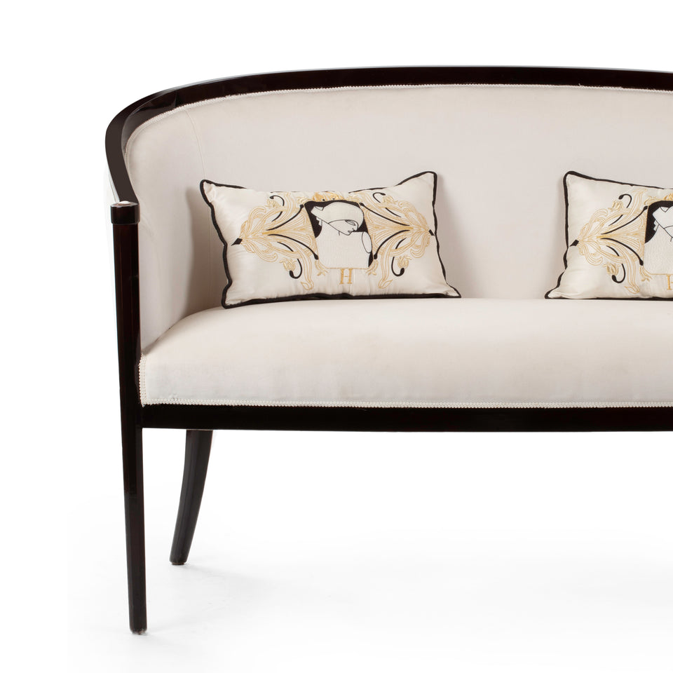 Lorsky divanetto in velluto con cammei