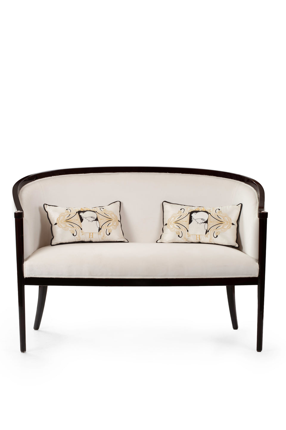 Lorsky divanetto in velluto con cammei