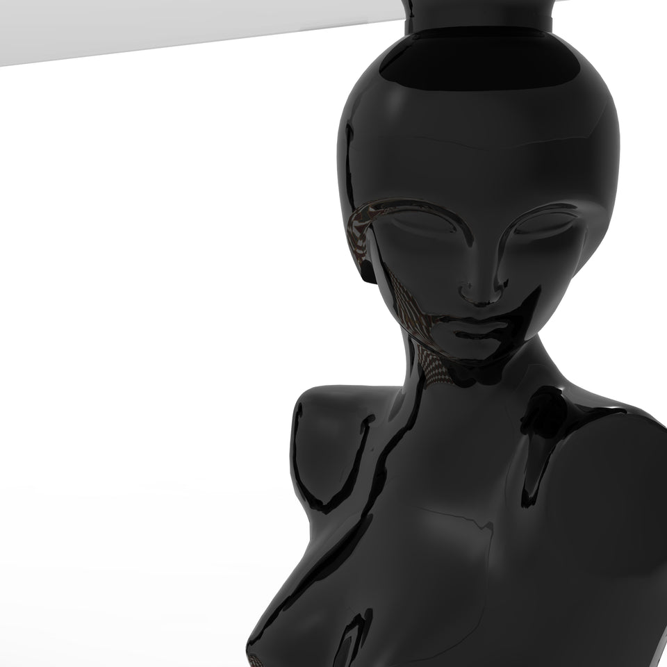 Lorsky tavolo resina e tranciato olmo